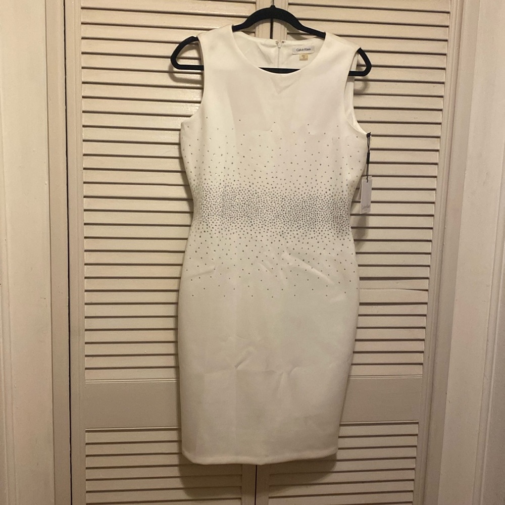 White cocktail dress
